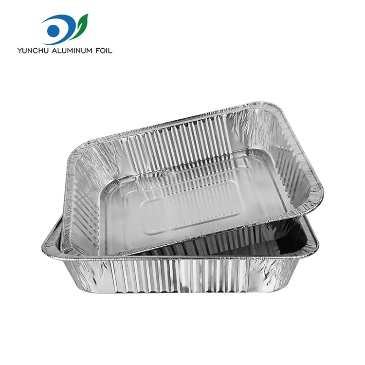 PROMPTIO Barbecue Takeaway Silver Aluminium Foil Containers PROMPTIO Barbecue Takeaway Silver Aluminium Foil Containers