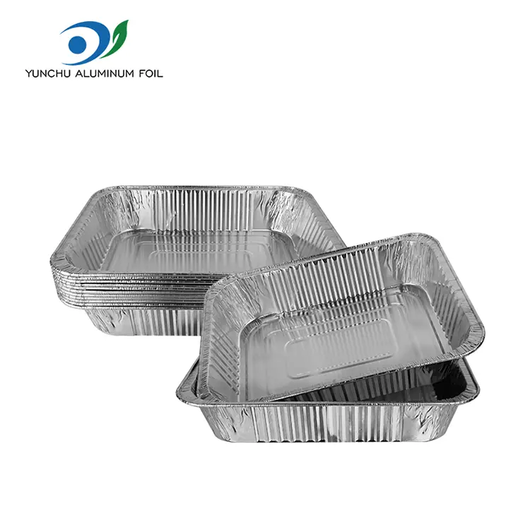PROMPTIO Barbecue Takeaway Silver Aluminium Foil Containers