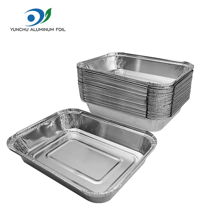 Rectangulum pistoria Sheet Silver Aluminium Foil Containers