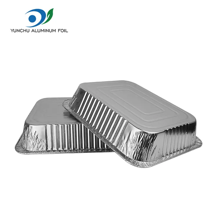 PROMPTIO Barbecue Takeaway Silver Aluminium Foil Containers