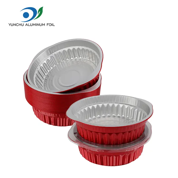 PROMPTU calidum ollam ollam et Pans rubrum aluminium ffoyle continentia