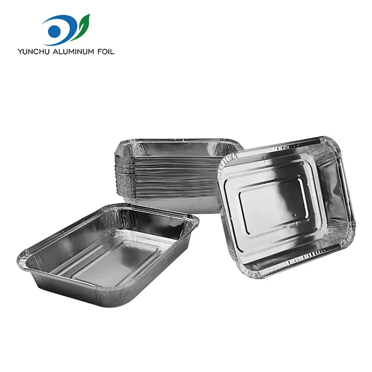 Rectangulum pistoria Sheet Silver Aluminium Foil Containers