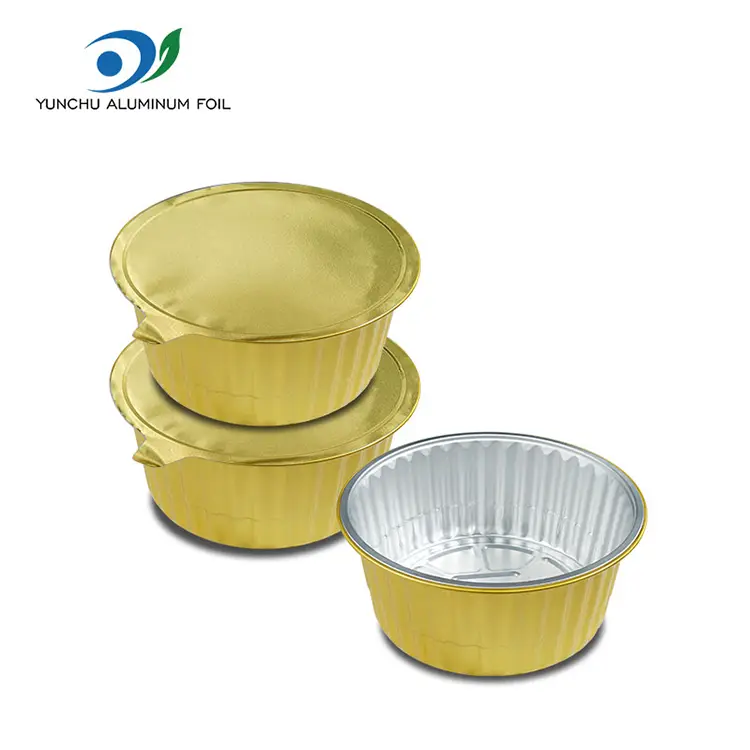 PROMPTU Pistoria Tray Dining Golden Aluminium Foil Containers