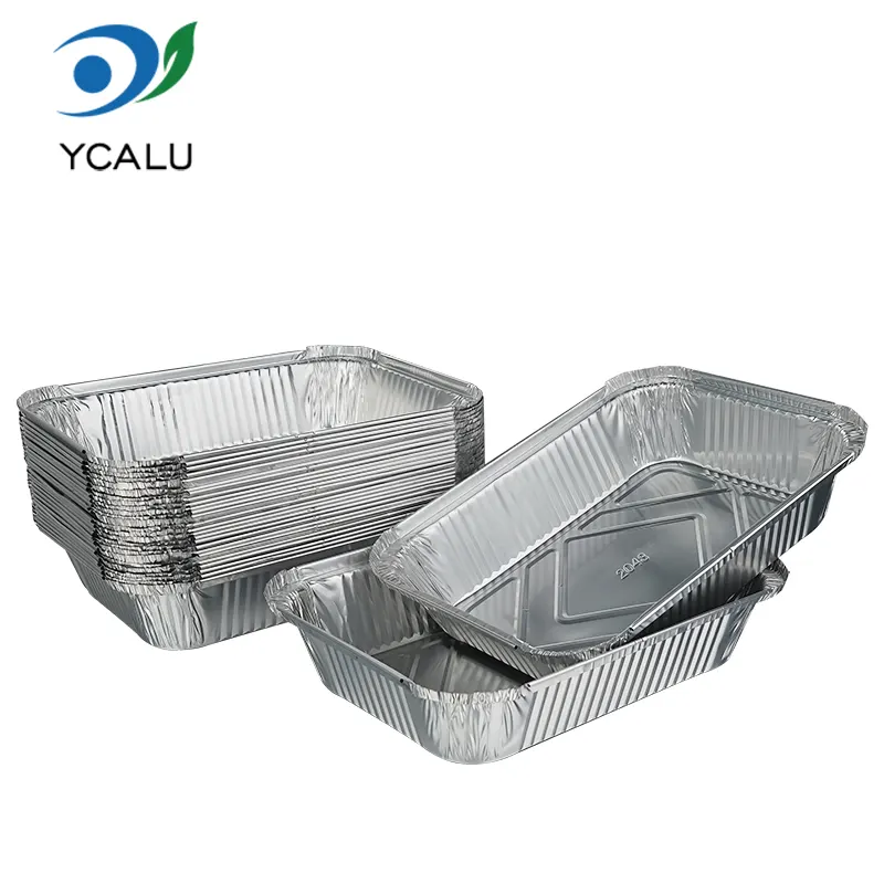 PROMPTU barbecue coxit prandii arca Argentea Aluminium Foil Containers