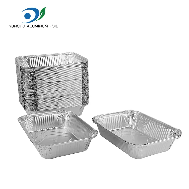 PROMPTU Barbecue Prandium Box Silver Aluminium Foil Containers