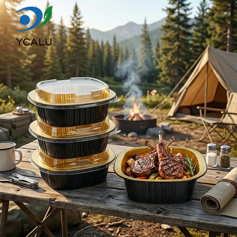 Capsulae quadratae binae nigrae proponi Aluminium Foil