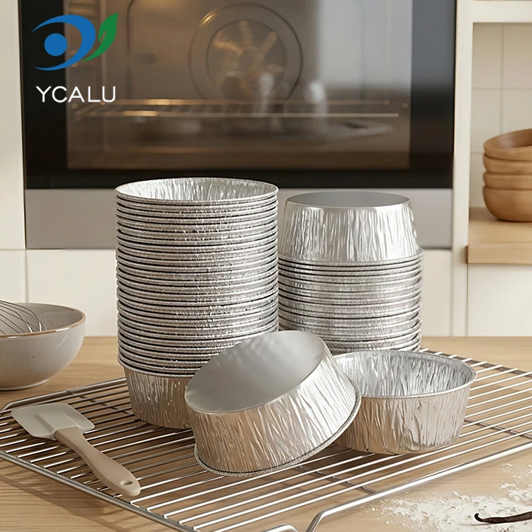 Ipsumque coquente Argentum Aluminium Foil Food Containers libum disponibile