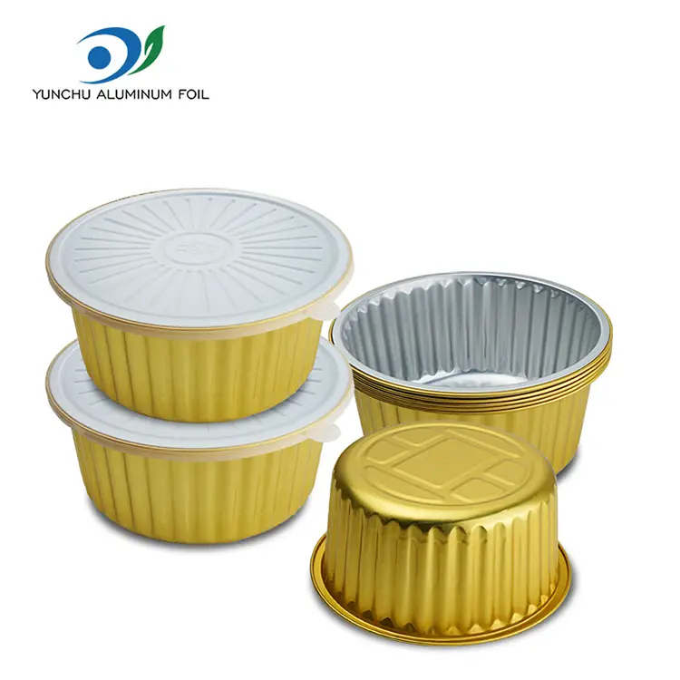 PROMPTU cibum Beverage Takeaway Golden Aluminium Foil Containers