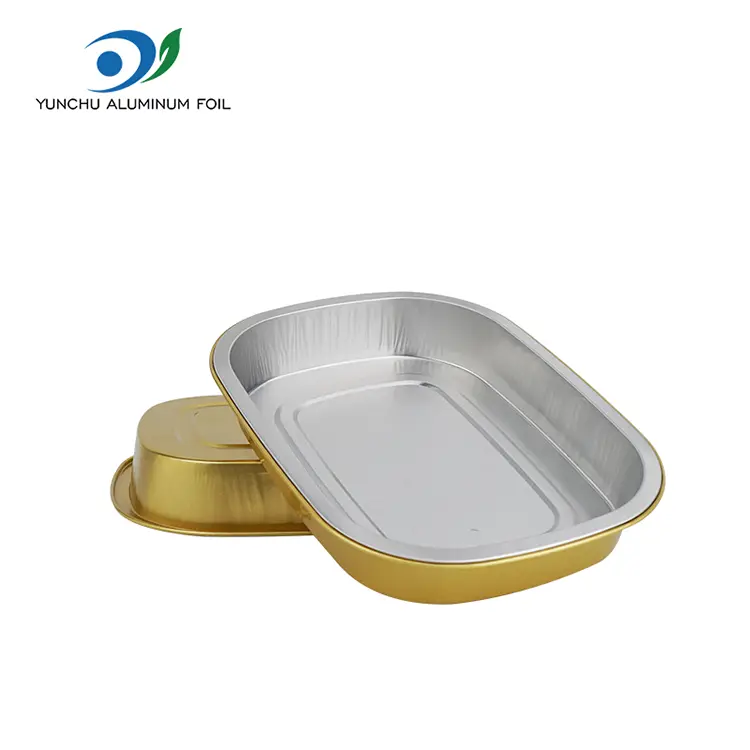 PROMPTU Golden pistoria sheet Quadratum Aluminium Foil Containers