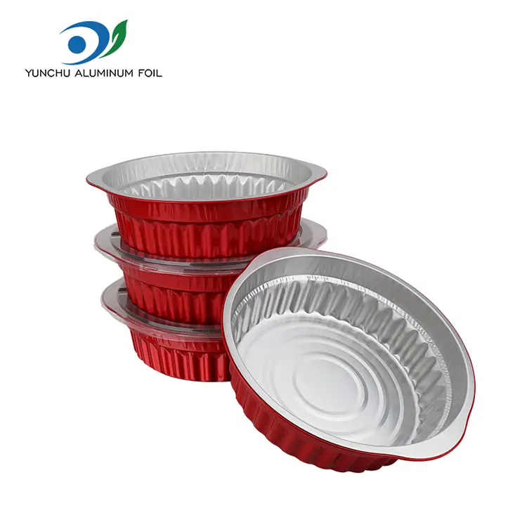 PROMPTU calidum ollam ollam et Pans rubrum aluminium ffoyle continentia