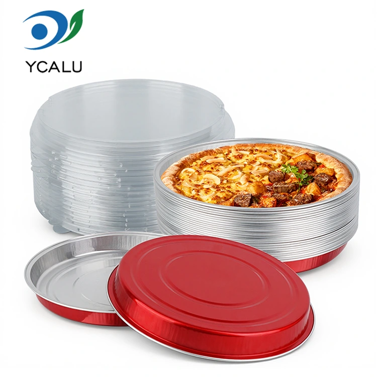 Pizza Pan Packaged Round Aluminium Foil Containers