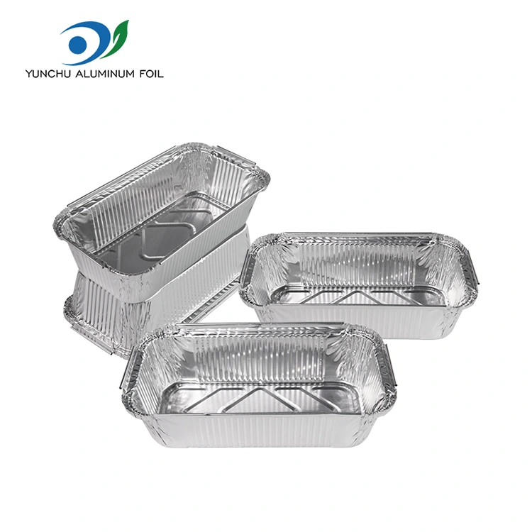 PROMPTU rectangulum pistoria Silver Aluminium Foil Containers