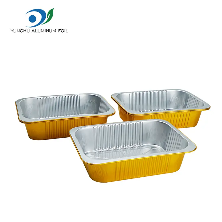 PROMPTU rectangulum metus Takeaway Silver Aluminium Foil Containers