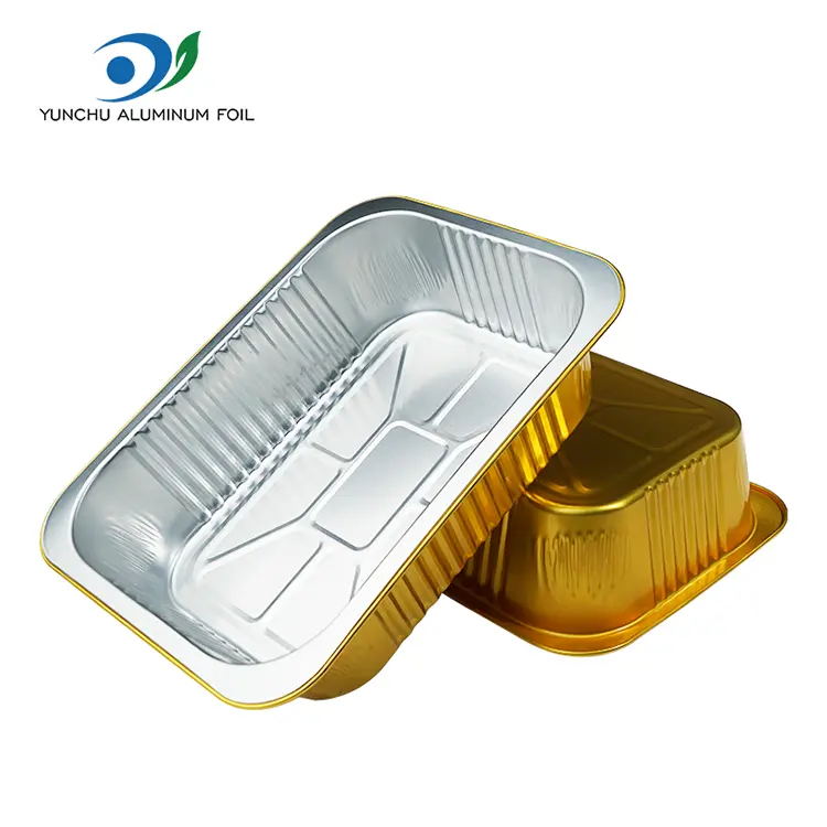PROMPTU rectangulum metus Takeaway Silver Aluminium Foil Containers