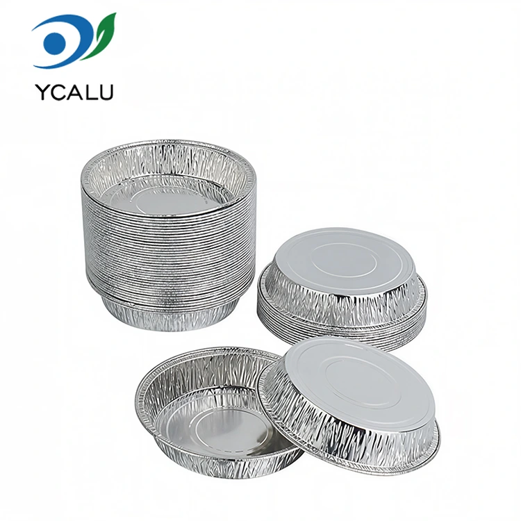 Round Grill Pan Argentum Aluminium Foil Containers