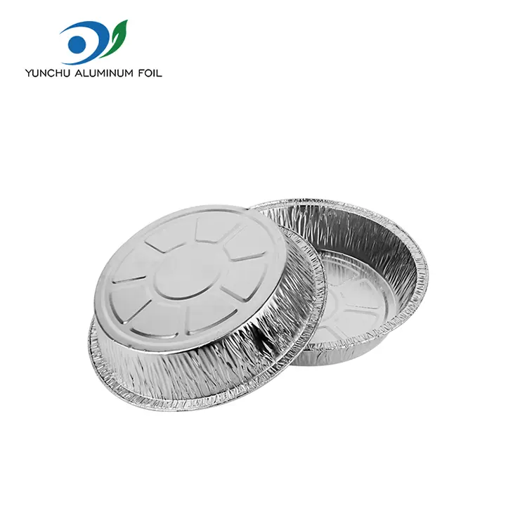 Round Argentum aluminium ffoyle continens pro Takeaway Food