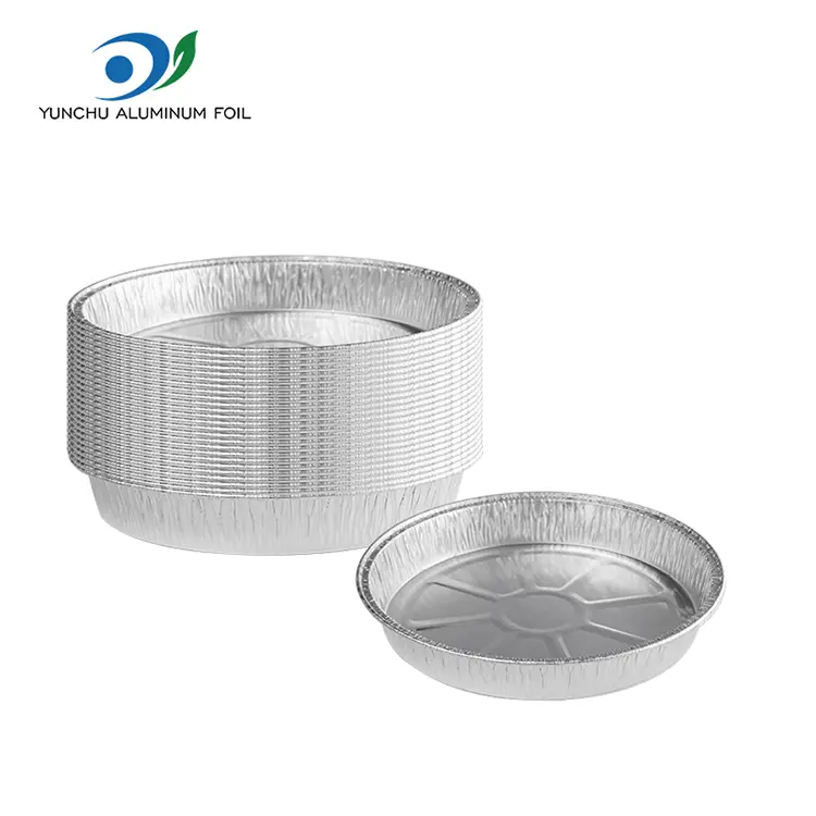 Round Argentum aluminium ffoyle continens pro Takeaway Food