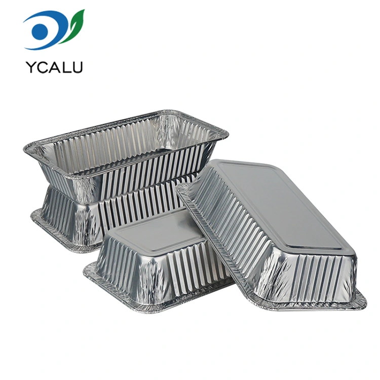 ARGENTUM PROMPTU Clibanum Grill Aeris Fryer Argenti Aluminium Foil Cibus continentia