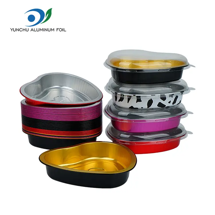 Cordis informibus pistorium valentissimum pistoria smoothwall Aluminium Foil Containers