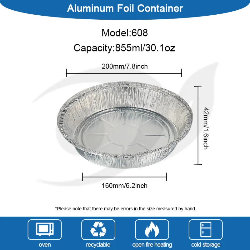 Air Fryer Food Silver Aluminium Foil Containers
