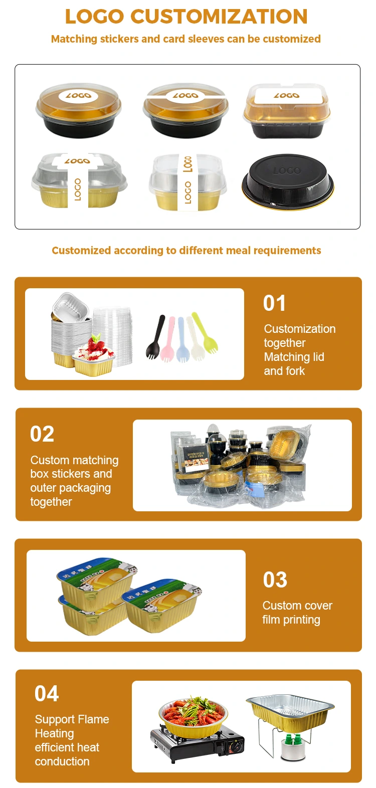 Disposable Baking Air Fryer Silver Aluminum Foil Food Containers