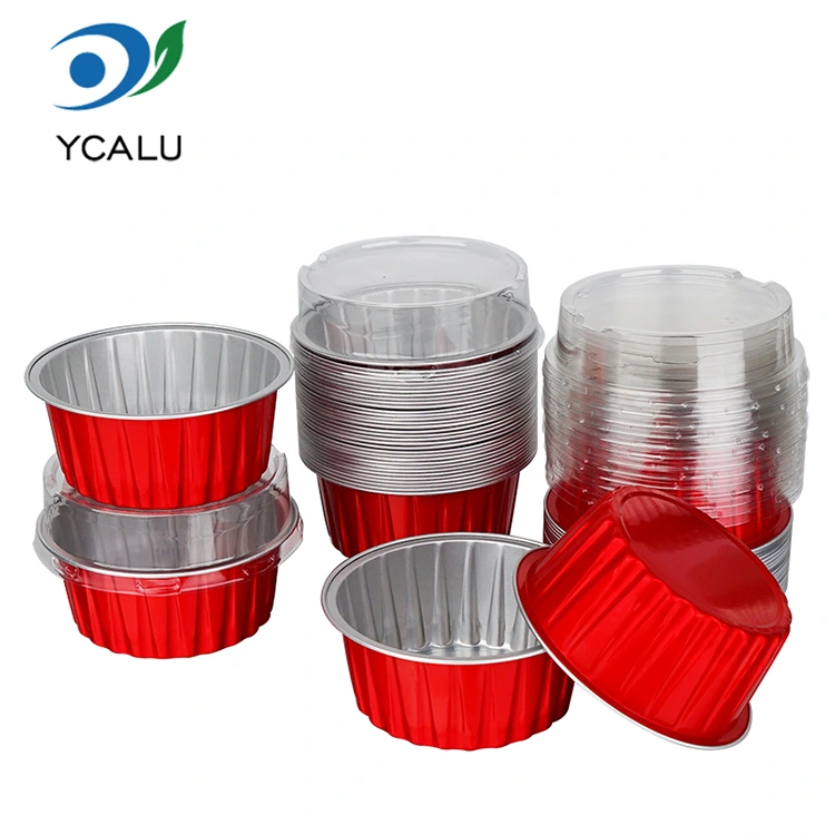 Uni-vicis coctus vario cupcakes teres Aluminium Foil Containers