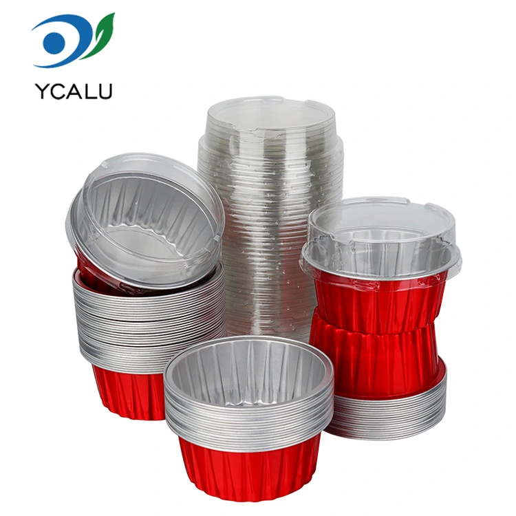 Uni-vicis coctus vario cupcakes teres Aluminium Foil Containers