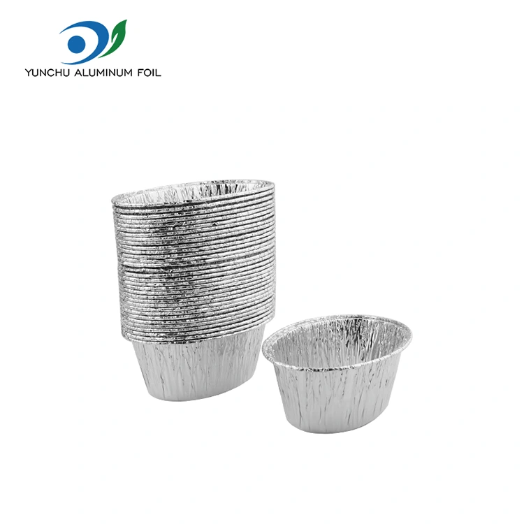 Ovalis Steamed crustas Silver Aluminium Foil Foil Continens