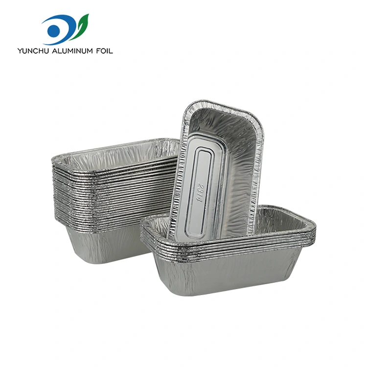 Rectanguli Aeris Fryer Pistor Silver Aluminium Foil Containers