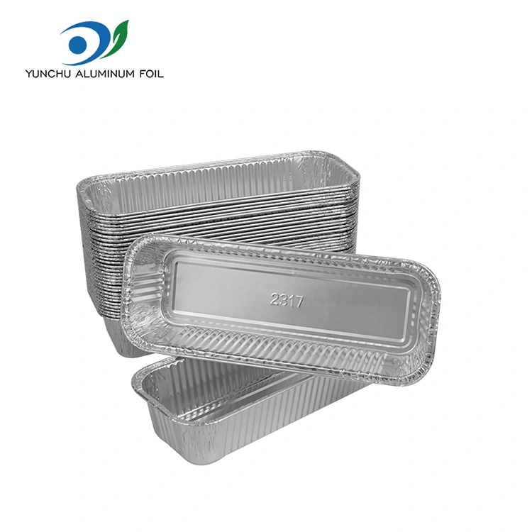 Rectangula Baguettes Silver Aluminium Foil Containers