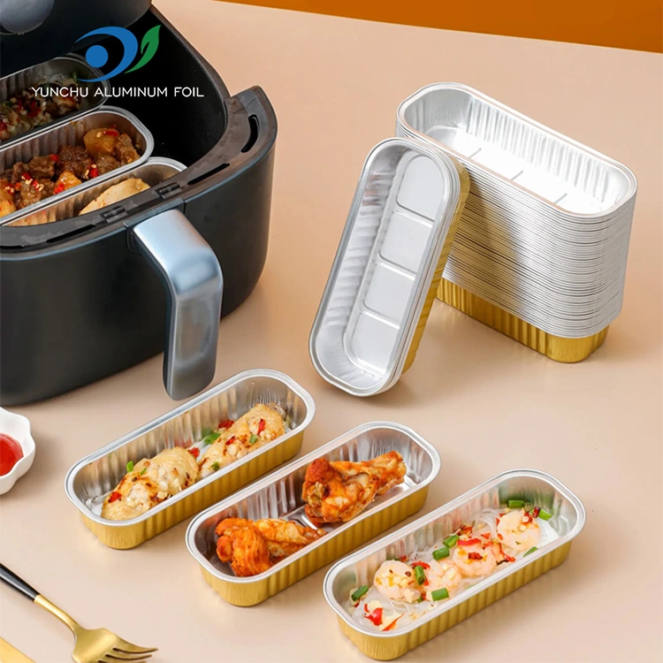 Rectangulum pistoria placenta smoothwall Aluminium Foil Containers