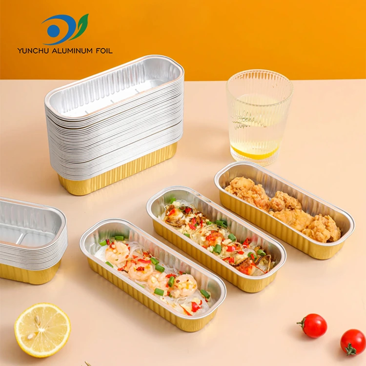 Rectangulum pistoria placenta smoothwall Aluminium Foil Containers