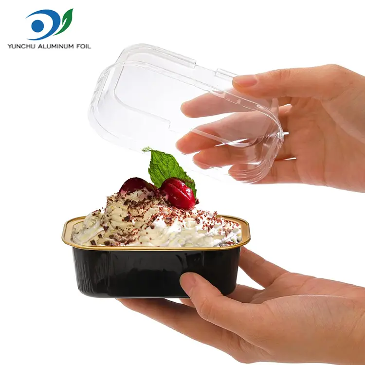 Rectangulum pistoria color smoothwall Aluminium Foil Containers
