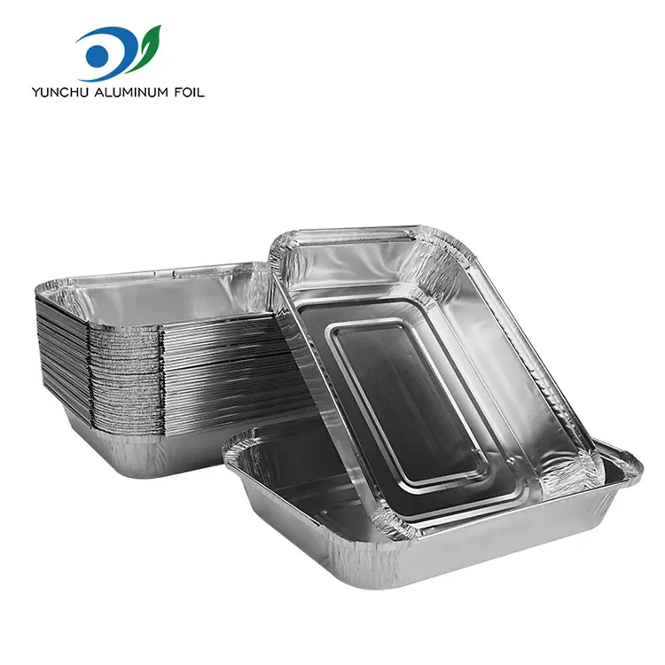 Rectangulum pistoria Sheet Silver Aluminium Foil Containers