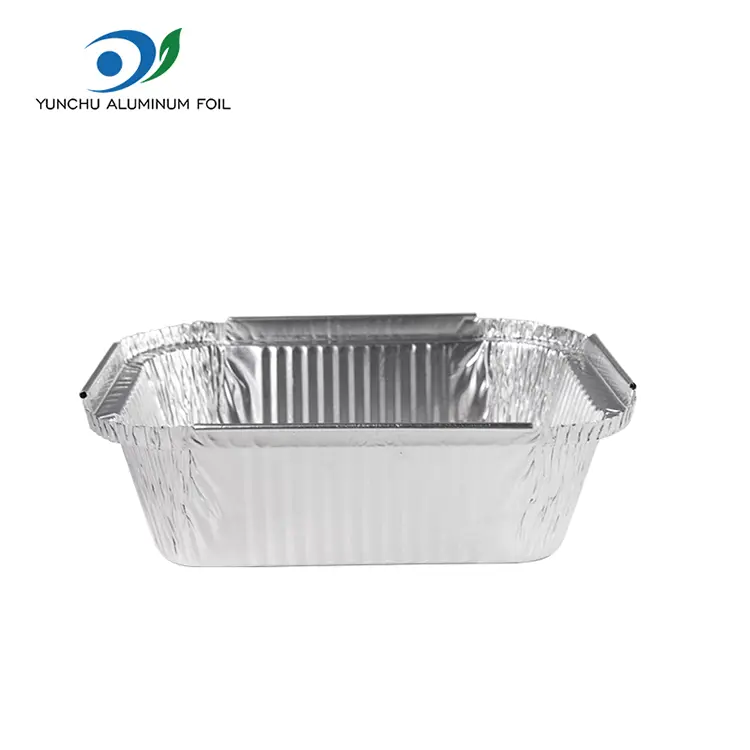 Bumpangular metus Takeaway Silver Aluminium Foil Containers