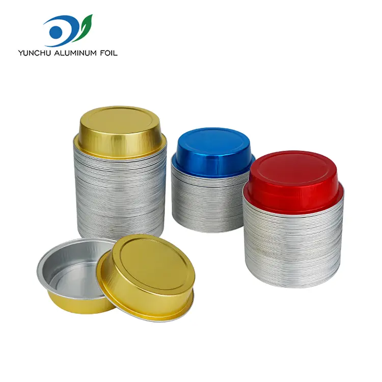 Round crustulam pistoria smoothwall Aluminium Foil Containers