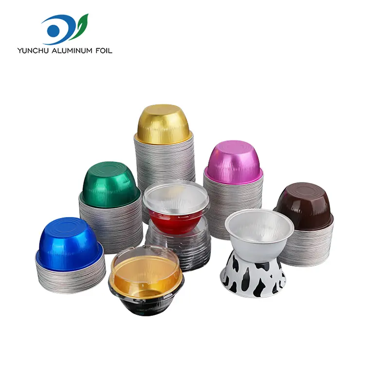 Round crustulam color smoothwall Aluminium Foil Containers