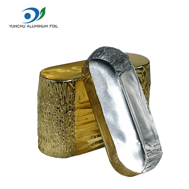 Parvus ovalis stipare Silver Aluminium Foil Containers