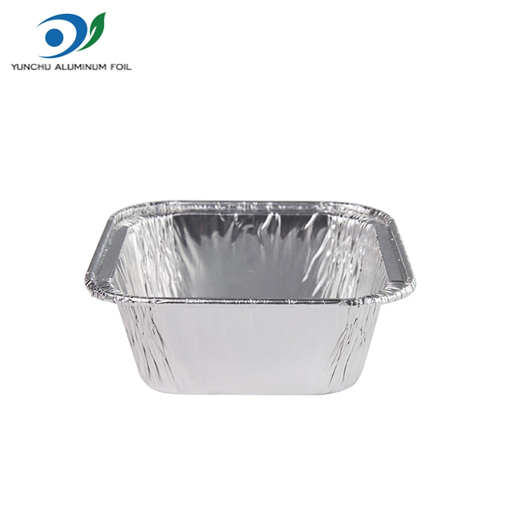 Square Aeris Fryer Silver Aluminium Foil Containers