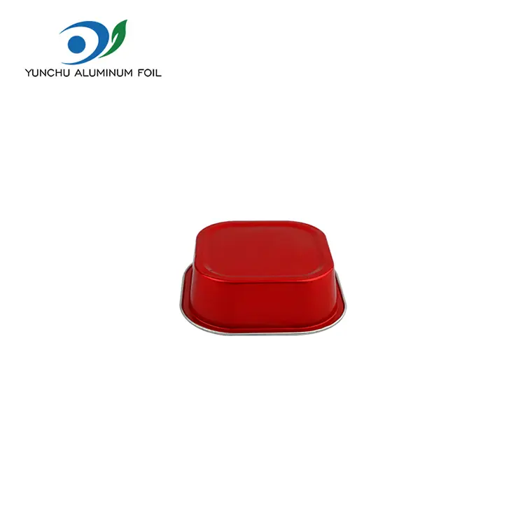 Quadratum coxit incrassatis smoothwall Aluminium Foil Containers