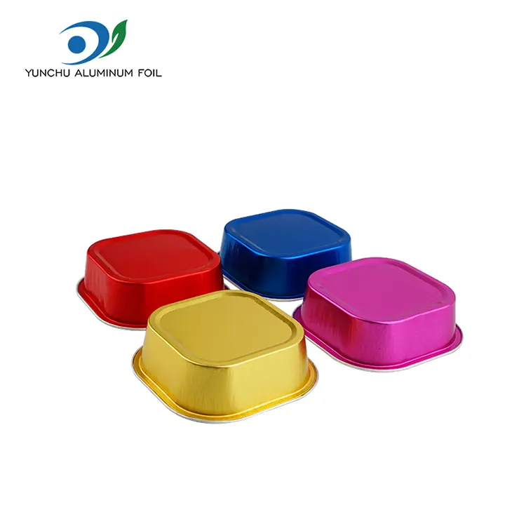 Quadratum coxit incrassatis smoothwall Aluminium Foil Containers