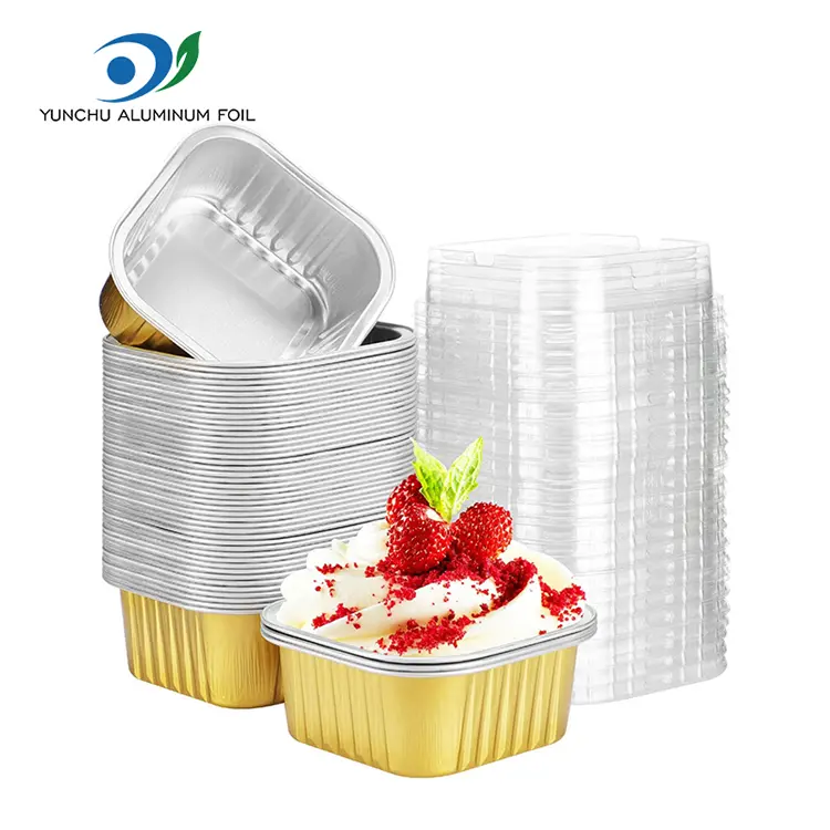 Quadratum pistoria smoothwall Aluminium Foil Containers
