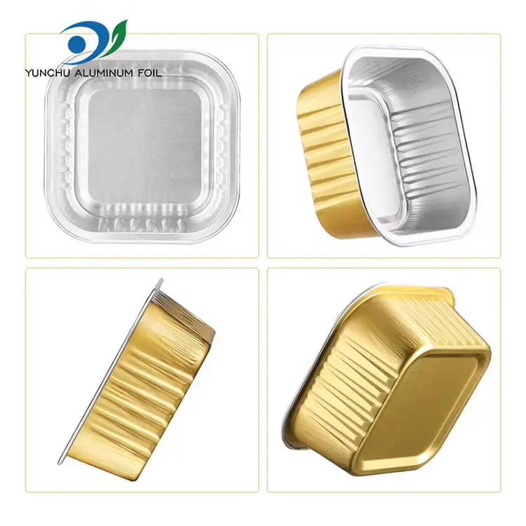 Quadratum pistoria smoothwall Aluminium Foil Containers