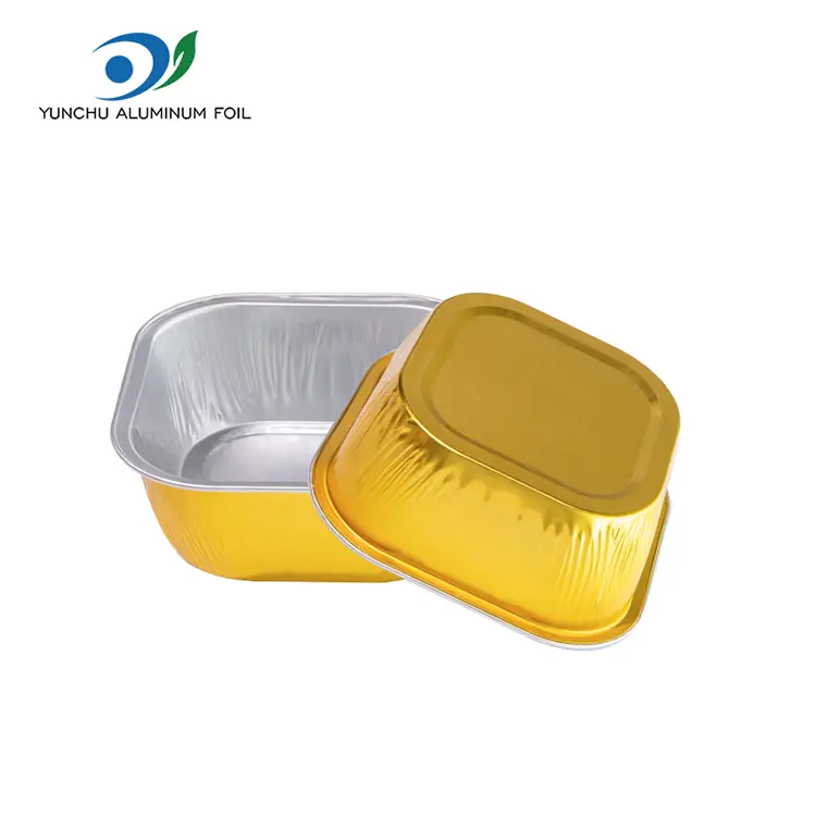 Quadratum color pistoria smoothwall Aluminium Foil Containers
