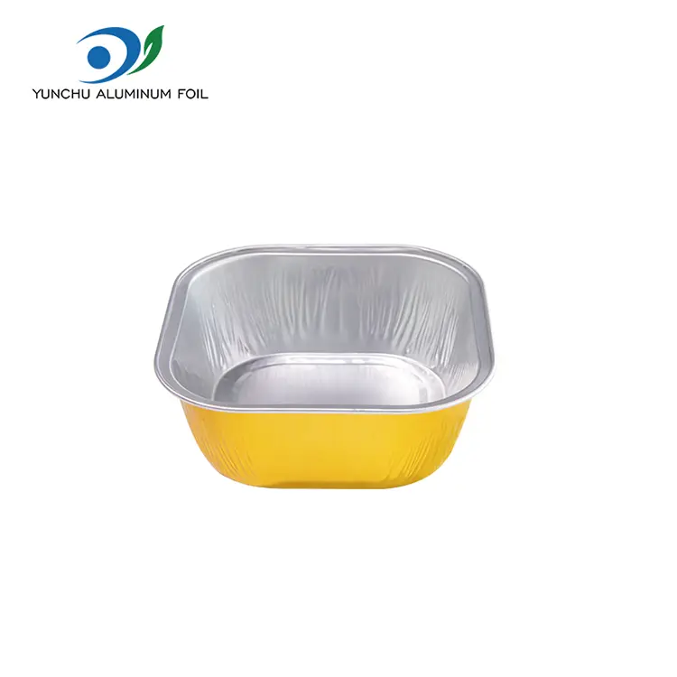 Quadratum color pistoria smoothwall Aluminium Foil Containers