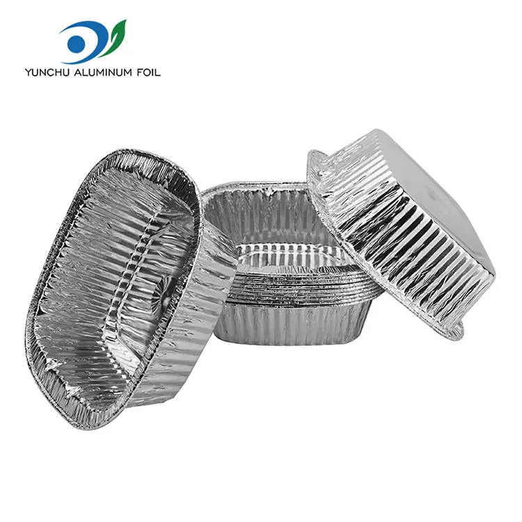 Silver Silver Takeaway Packing Aluminium Foil Continens